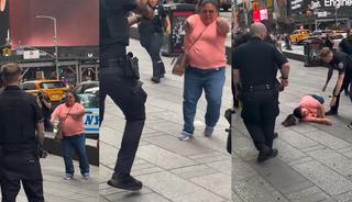 ABD'nin g&ouml;beğinde 20 saniyede 2 kişiyi bı&ccedil;akladı! Times Meydanı'nda dehşet sa&ccedil;an kadını polis b&ouml;yle vurdu