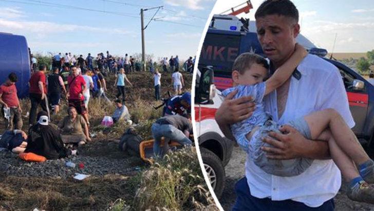Tekirdağ'daki tren kazasından ilk görüntüler G1
