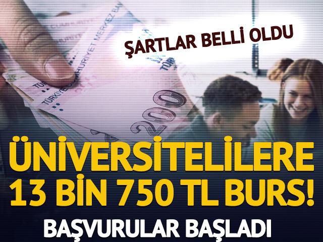 &Uuml;niversitelilere burs desteği! Başvurular başladı, şartlar belli oldu
