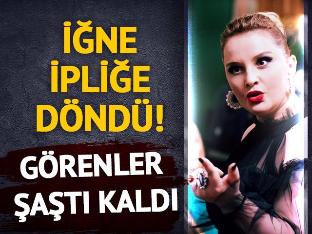 G&ouml;zde Seda Altuner iğne ipliğe d&ouml;nd&uuml;! G&ouml;renler tanıyamıyor