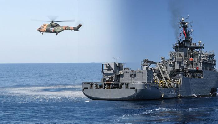 Girne'de kayıp 20 kişi i&ccedil;in TCG Işın devreye girdi