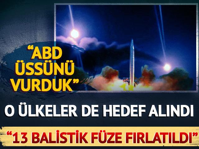 İran, ABD hedeflerini vurduğunu duyurdu! &Uuml;rd&uuml;n ve Kuveyt'ten f&uuml;ze a&ccedil;ıklaması