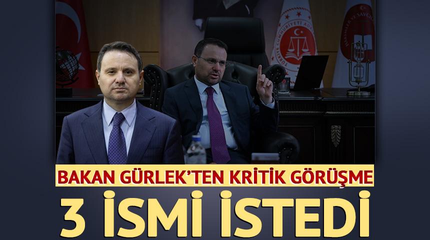 Bakan G&uuml;rlek'ten Yunan mevkidaşıyla kritik g&ouml;r&uuml;şme: 3 ismi istedi