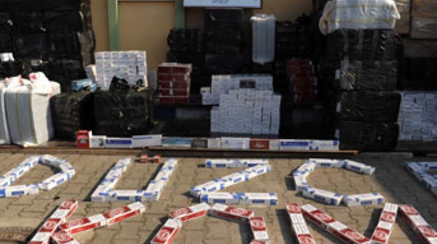70 bin paket ka&ccedil;ak sigara ele ge&ccedil;irildi