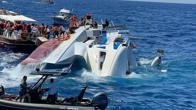 Girne'de batan geminin enkazına ulaşıldı!