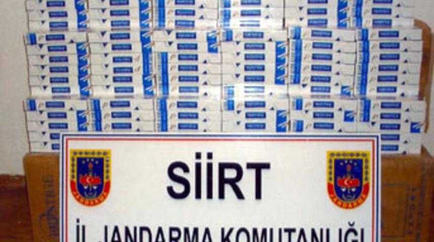 Siirt'te ka&ccedil;ak sigara operasyonu