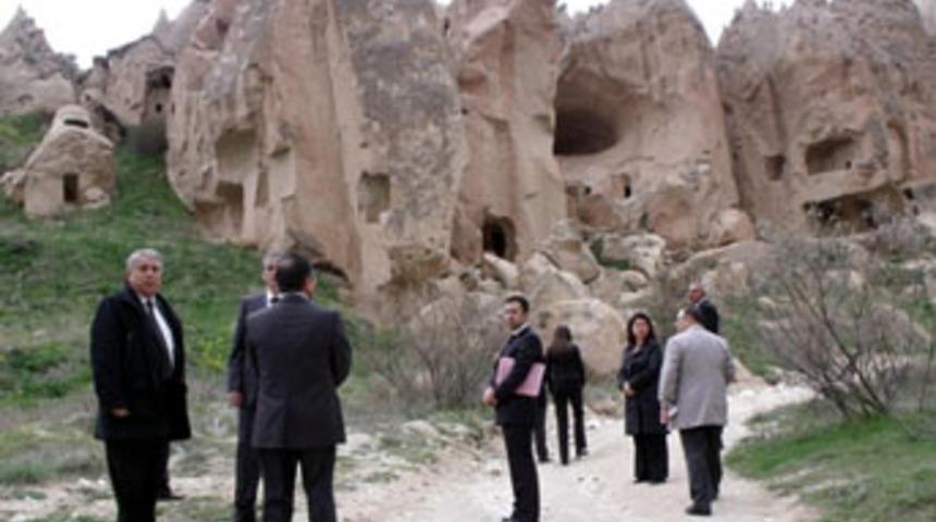 Kapadokya'daki betonarme binada inceleme