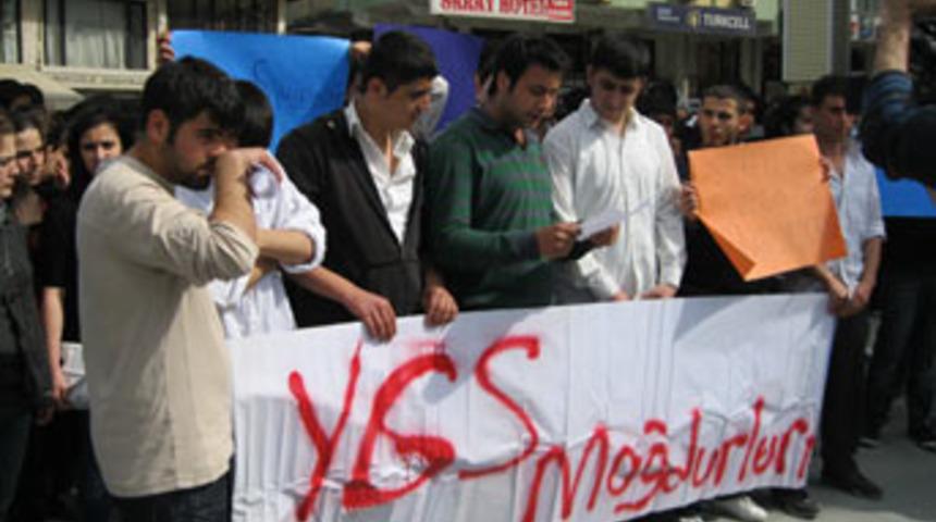 Hatay'da YGS protestosu