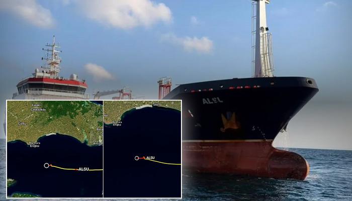 Alsu gemisinin manevrası b&ouml;yle g&ouml;r&uuml;nt&uuml;lendi! Telsiz konuşmaları ortaya &ccedil;ıktı: "İskeleye kır demiştim"