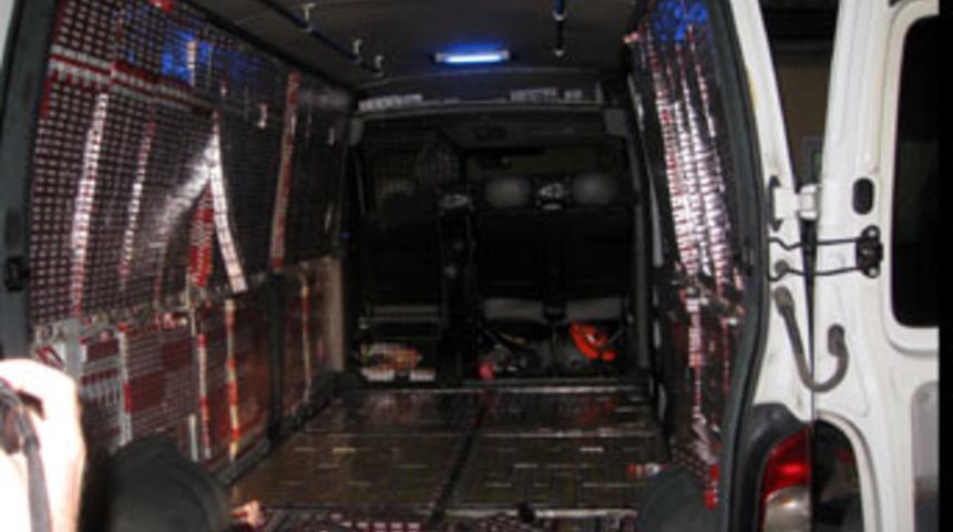 12 bin 800 paket kaçak sigara ele geçirildi