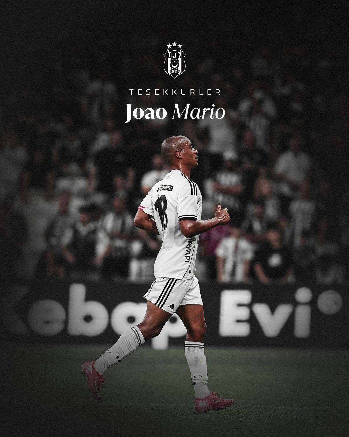 Beşiktaş, Joao Mario ile yolların ayrıldığını açıkladı! 1