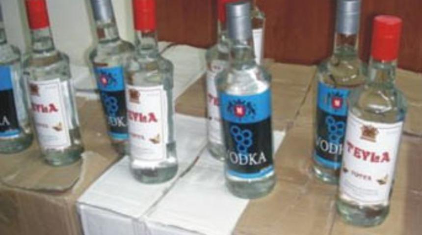 Lüleburgaz'da kaçak içki ele geçirildi