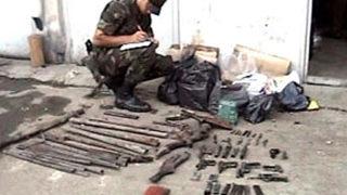 Kürtün'de silah atölyesi bulundu