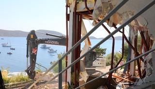 Bodrum'da 8 ayda 74 ka&ccedil;ak yapı yıkıldı