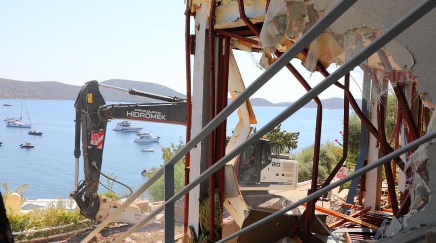 Bodrum'da 8 ayda 74 ka&ccedil;ak yapı yıkıldı