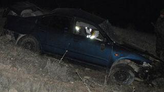 Otomobil dere yatağına yuvarlandı; 1 ölü