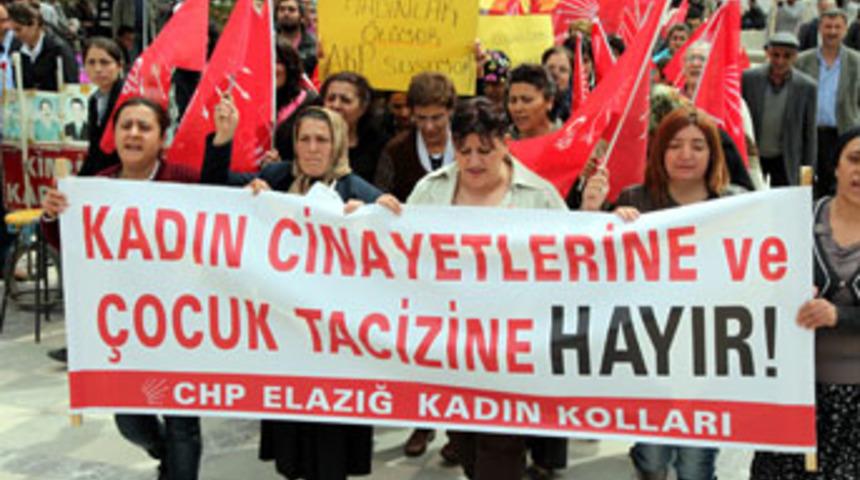 Kadın ve çocuğa şiddete hayır yürüyüşü