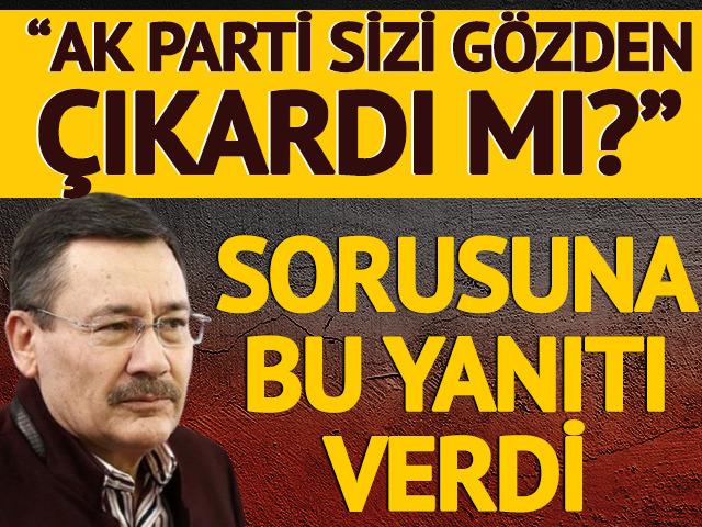 Melih G&ouml;k&ccedil;ek'ten 'AK Parti sizi g&ouml;zden &ccedil;ıkardı mı?' sorusuna yanıt
