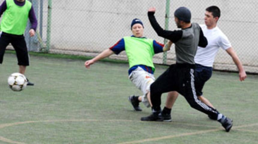 Cezaevi'nde futbol turnuvası