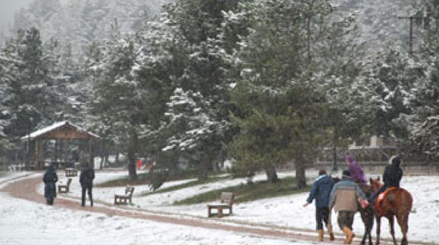 Abant beyaza b&uuml;r&uuml;nd&uuml;