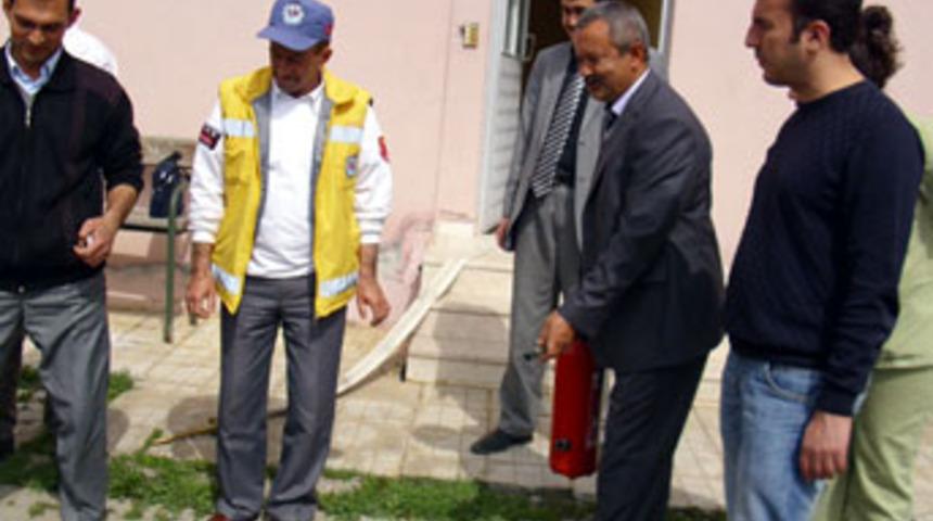 Yenipazar'da yangın tatbikatı