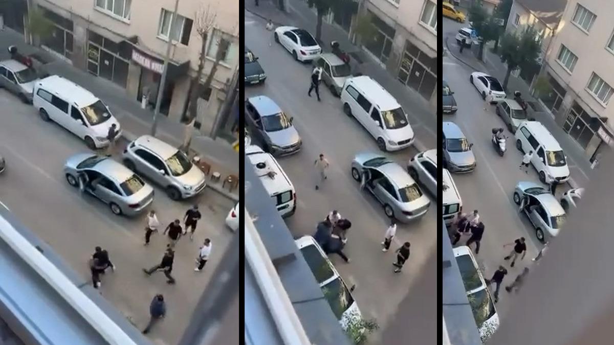 Bursa'da cadde ringe döndü! İki grubun amansız kavgası kamerada - Güncel Haberler