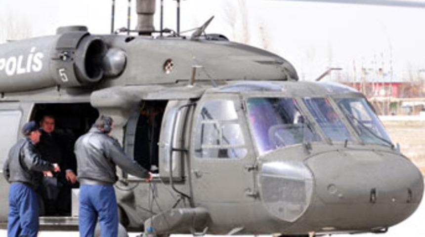 G&uuml;neş'in helikopteri zorunlu iniş yaptı