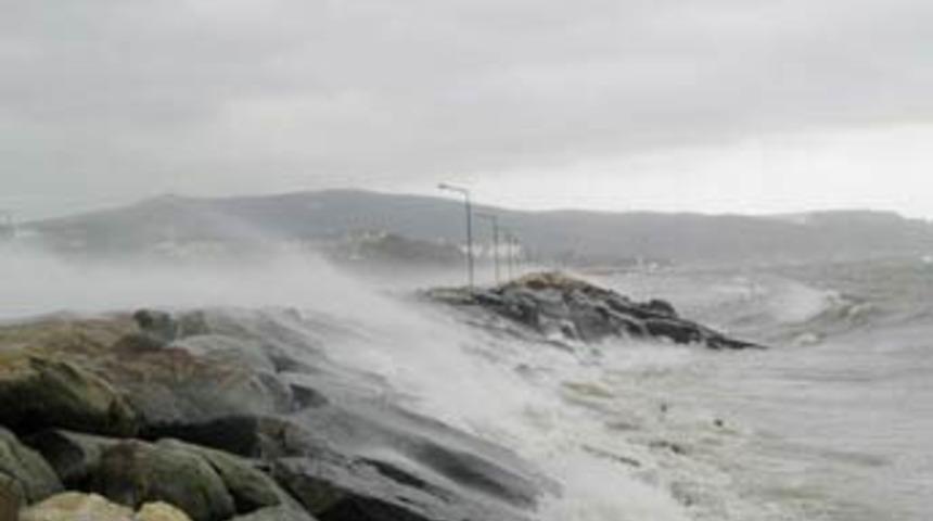 Lodos 1 tonluk barakayı yola savurdu