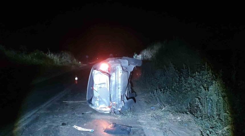 &Ouml;demiş&rsquo;te takla atan otomobilde 1 kişi hayatını kaybetti