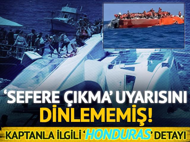'Sefere &ccedil;ıkma' uyarısını dinlememiş... KKTC'deki gemi faciasındaki kaptan ehliyetini Honduras'tan almış!