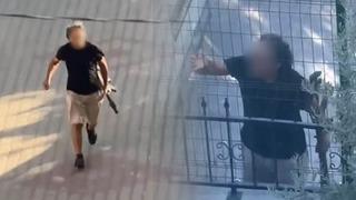 Tüfekle evini basıp, 'çık dışarı sıkacağım' diye bağırdı! Dehşet anları kamerada