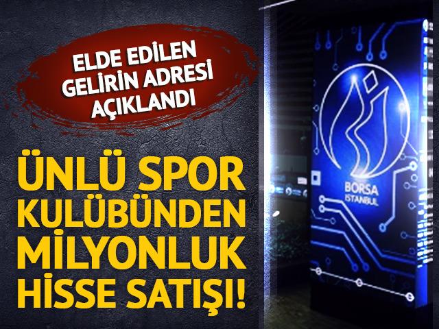 Beşiktaş&rsquo;tan milyonluk hisse satışı! Elde edilen gelirin kullanım yeri a&ccedil;ıklandı  