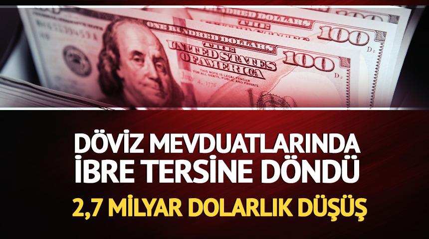 D&ouml;viz mevduatlarında ibre tersine d&ouml;nd&uuml;!