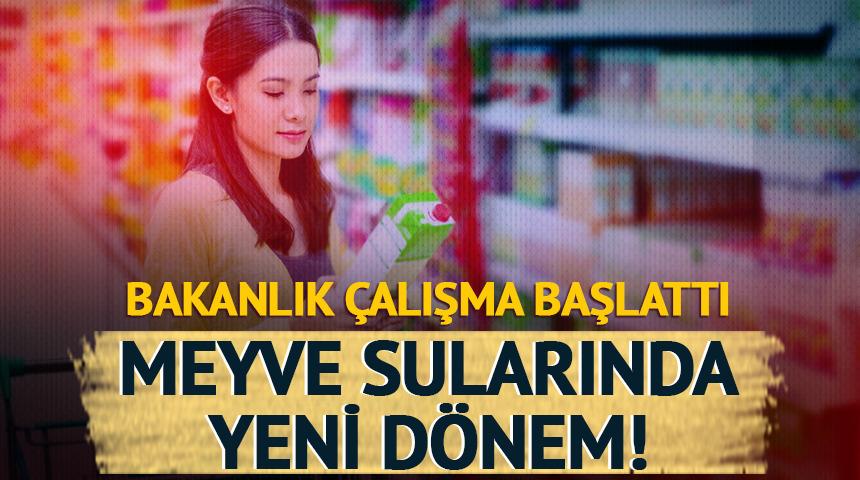 Meyve suyu ve nektarlarda yeni d&ouml;nem
