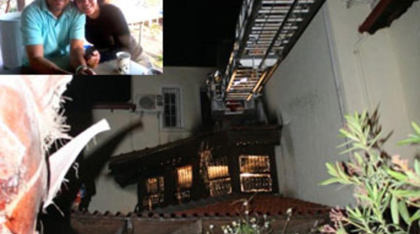 Evinde &ccedil;ıkan yangın mezarı oldu...