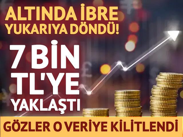 Altında ibre yukarıya d&ouml;nd&uuml;! Gram altında y&uuml;kseliş