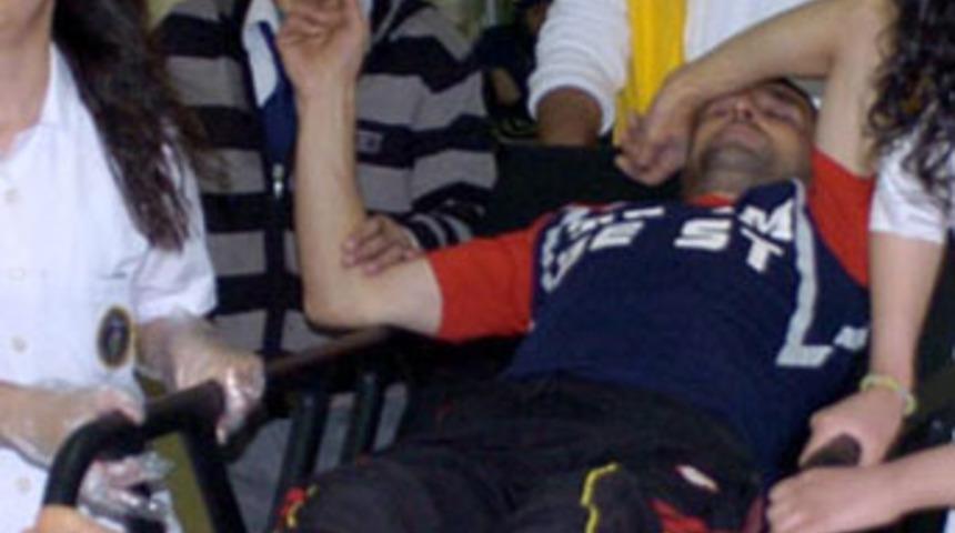 Kavga eden oğlu için pencereden atladı