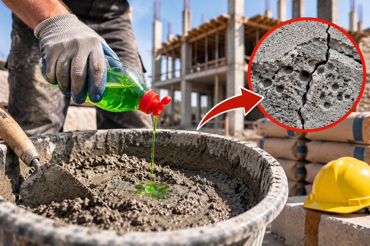 Beton harca birkaç damla bulaşık deterjanı ekledi! Nedeni şaşırttı 1