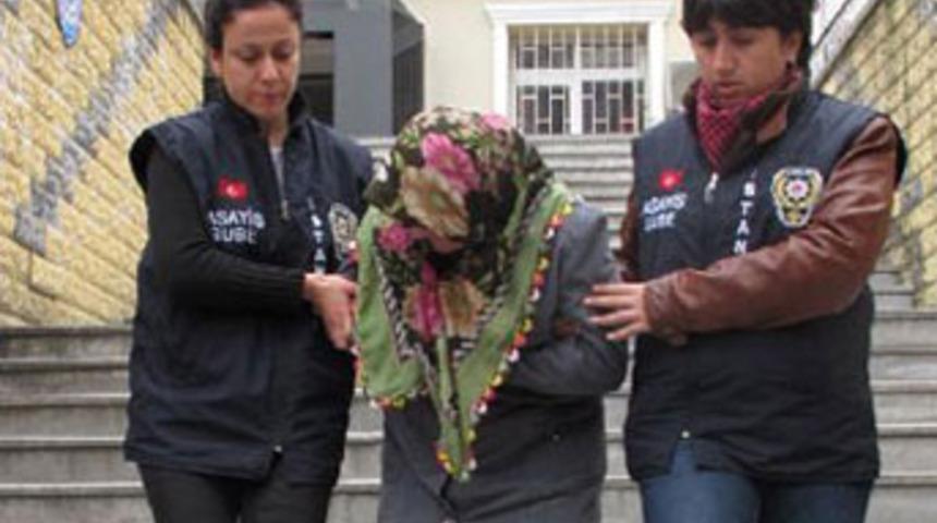 Kızını öldüren anne yakalandı