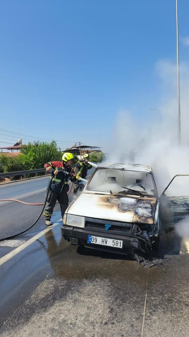 Aydın&rsquo;da ara&ccedil; yangını 2