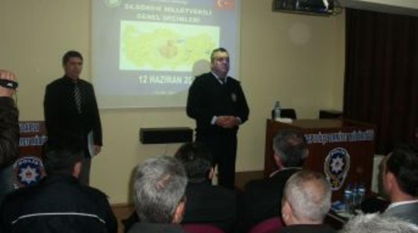 Alaplı Emniyetinde se&ccedil;im g&uuml;venliği toplantısı