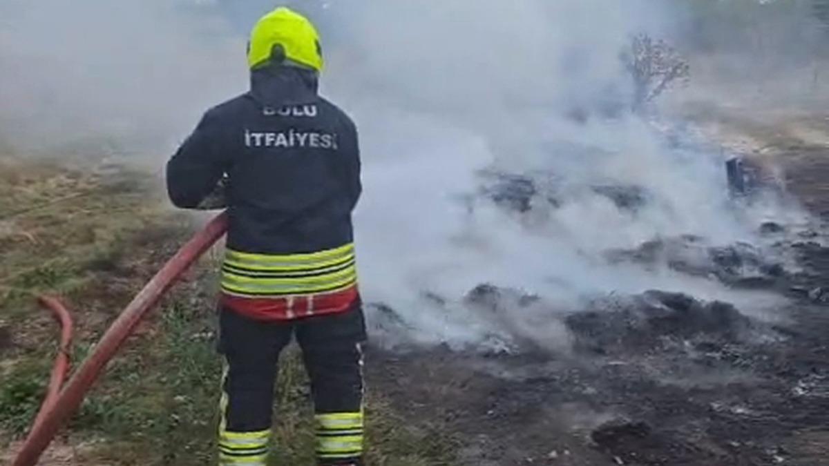 Bolu’da ot yangını paniğe neden oldu - Güncel Haberler