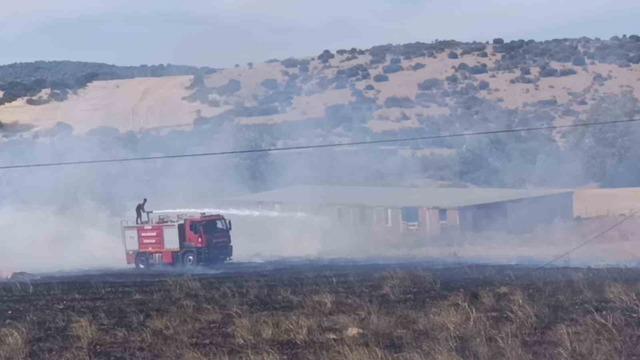 Başkan Yüksel yangını fark etti, itfaiyeyi sevk etti: Çiftlik alevlerden kurtarıldı 1