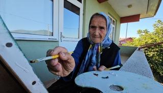 81 yaşında kendi kendine ressam oldu! 15 Eyl&uuml;l&rsquo;de eserlerini sergileyecek