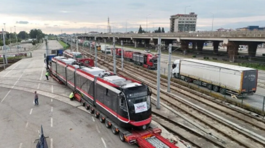 Bozankaya'nın Samsun i&ccedil;in &uuml;rettiği yeni nesil tramvaylar sefere &ccedil;ıktı