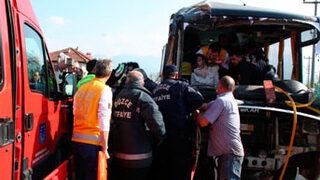 Düzce'de zincirleme kaza; 46 yaralı