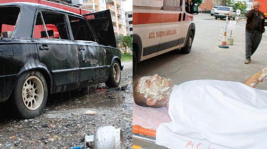 LPG tankına piknik t&uuml;p&uuml; bağlayınca...