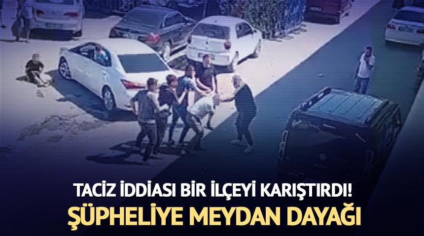Taciz iddiası bir il&ccedil;eyi karıştırdı! Ş&uuml;pheliye meydan dayağı