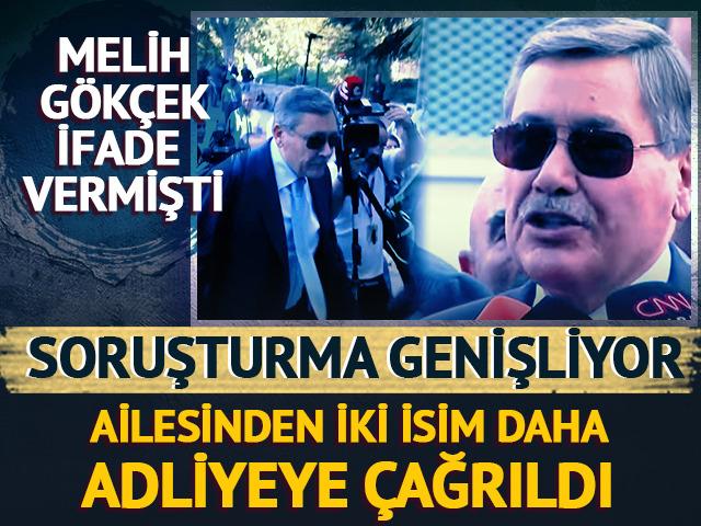 Melih G&ouml;k&ccedil;ek soruşturması! Oğlu ve gelini de ifadeye &ccedil;ağrıldı