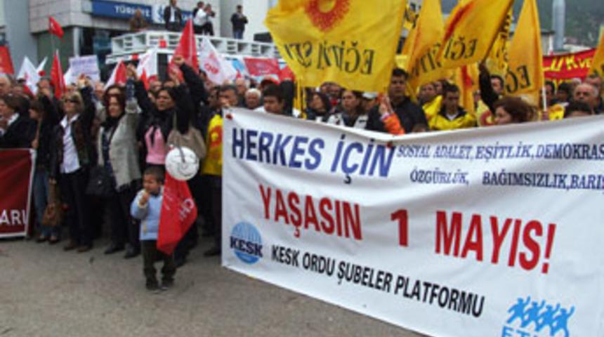 Ordu'da 1 Mayıs coşkuyla kutlandı